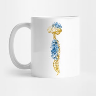 Human Spine with Brain Mug